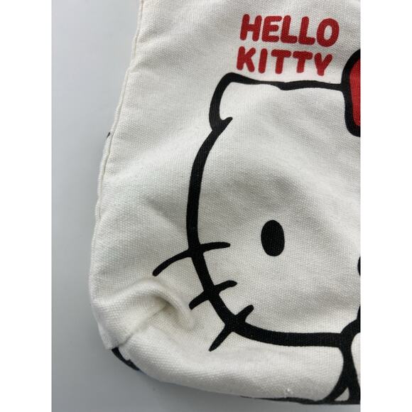 Hello Kitty Cute White Picnic Box Kids School Tote Handbag Zipper Gift Lunch Bag - Picture 2 of 10